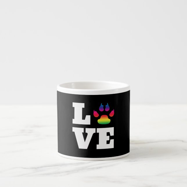 Tasse Expresso Rainbow paw (Devant)