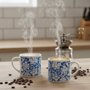 Tasse Expresso Raisins de tournesol en Blue William Morris