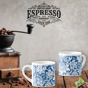 Tasse Expresso Raisins de tournesol en Blue William Morris