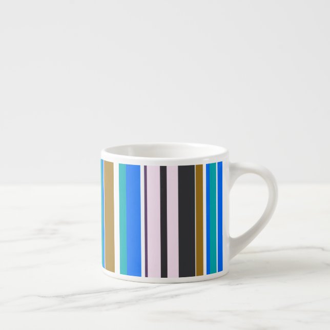 Tasse Expresso Rayures Modernes Tendance (Droite)