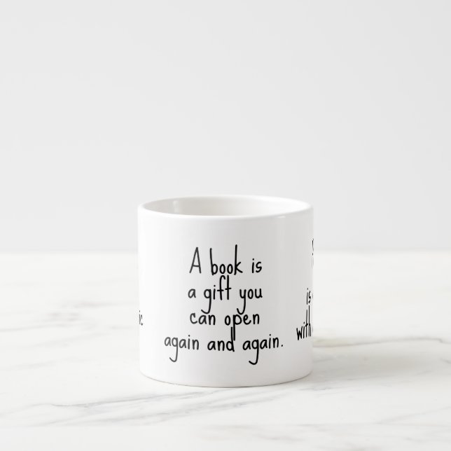Tasse Expresso READING QUOTES TO iNSPIRE (Devant)