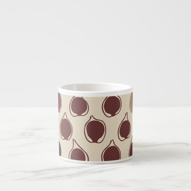 Tasse Expresso Récolte De Figues Douces Terre Élévée (Devant)