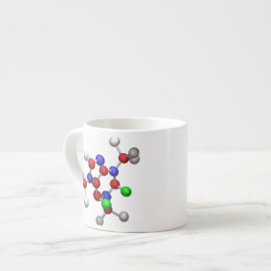 Tasse Expresso Rendu 3-D de la molécule