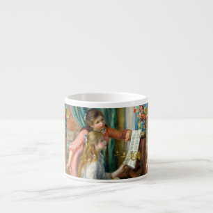 Tasse Expresso Renoir Deux Jeunes Filles au Piano Impression Musi