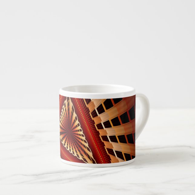 Tasse Expresso Réseau Fantastique 3D Moderne de Conception Graphi (Devant droit)