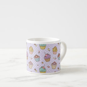 Tasse Expresso Rétro motif de bonbons