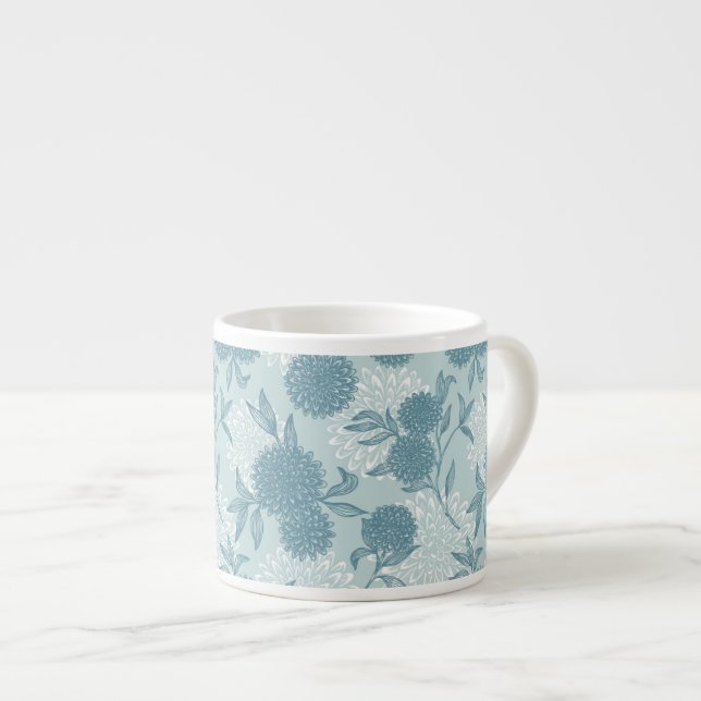 Tasse Expresso Rétro motif floral 2 2 (Devant droit)