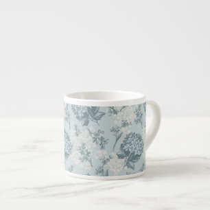 Tasse Expresso Rétro motif floral avec des fleurs de viburnum
