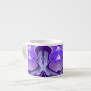 Tasse Expresso Rêves arc-en-ciel à fleurs violettes