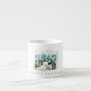 Tasse Expresso *~* Ricorda Positano Italie Langue italienne AR20