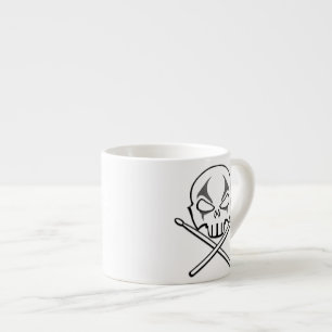 Tasse Expresso Rock & Roll Cup Lourd Metal Drummer Espresso Cup