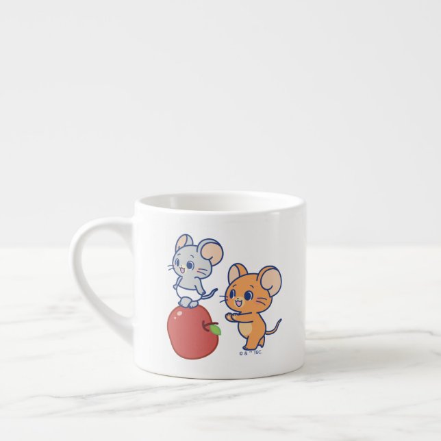Tasse Expresso Rollage Anime Tuffy et Jerry Apple (Gauche)