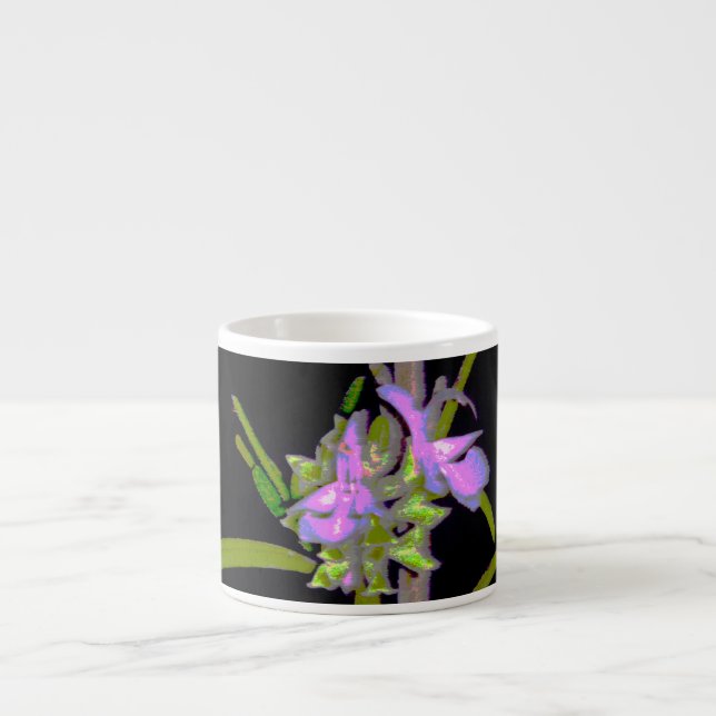 Tasse Expresso Romarin en fleurs (Devant)