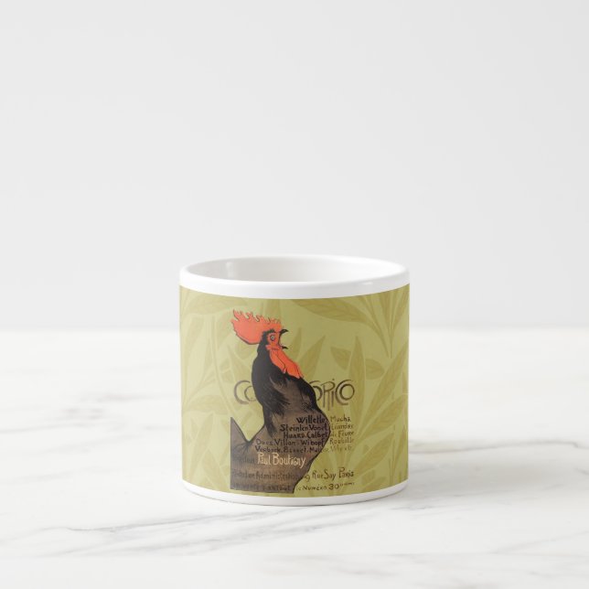 Tasse Expresso Rooster Steinlen Cocorico (Devant)