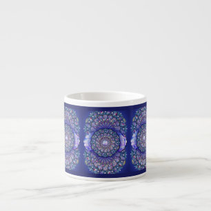 Tasse Expresso Rosace bleue