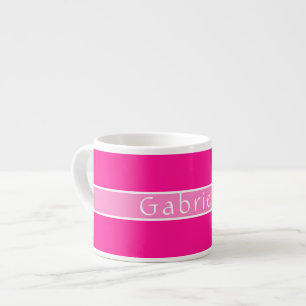 Tasse Expresso Rose chaud personnalisé simple