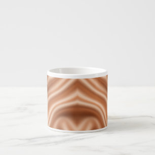 Tasse Expresso Rose Gold Satin Soie Motif Abstrait Luxe