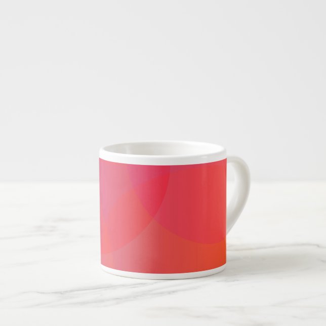 Tasse Expresso rose, orange, moderne, simple, cool, art tendance (Devant droit)