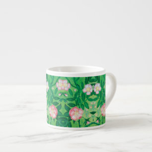 Tasse Expresso Rose rose sauvage fleurit dans un jardin secret