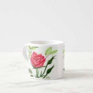 Tasse Expresso Rose rouge