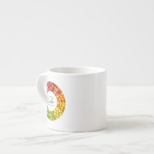 Tasse Expresso Roue de couleur de fruits et légumes (12 couleurs)