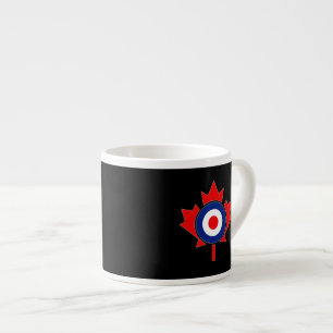 Tasse Expresso Rounde canadienne de la feuille d'érable Mod CANAD
