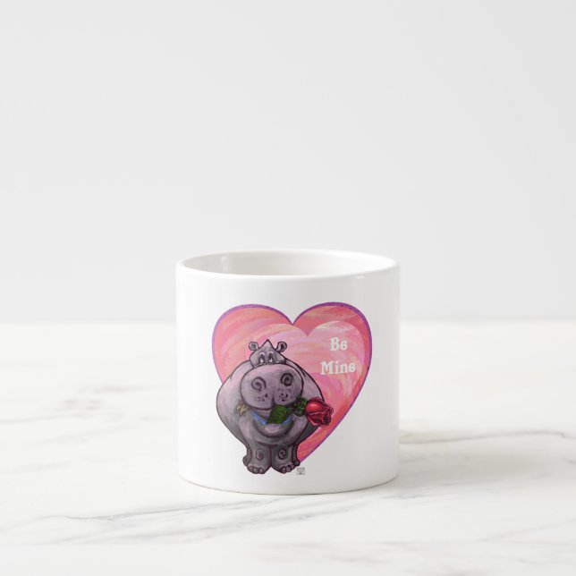 Tasse Expresso Saint-Valentin Hippopotame (Devant)