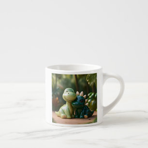Tasse Expresso Sanctuaire forestier hypnotique des dinosaures