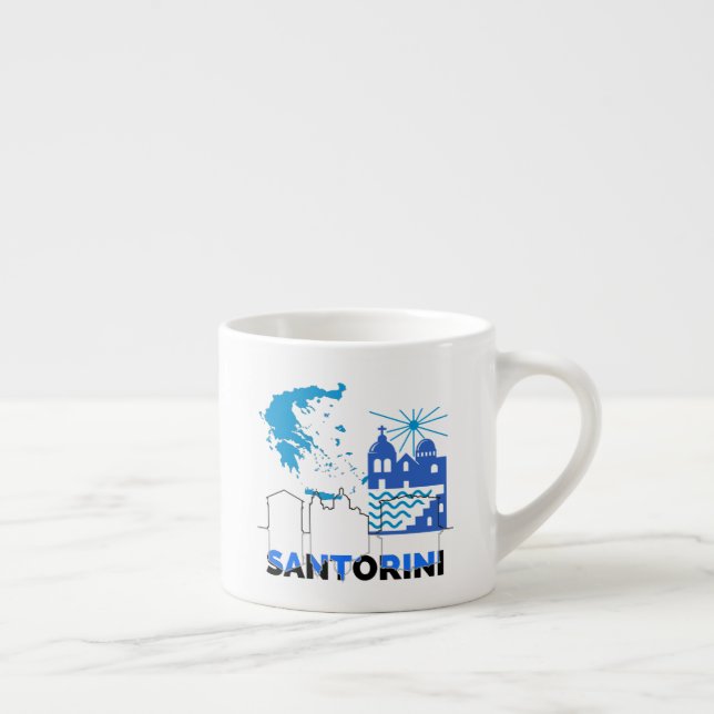 Tasse Expresso Santorin Grèce.b (Droite)