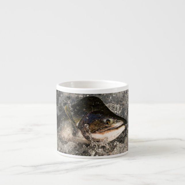 Tasse Expresso Saumon de saut (Devant)