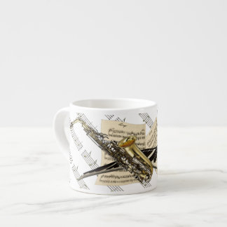Tasse Expresso Saxophone et musique de piano