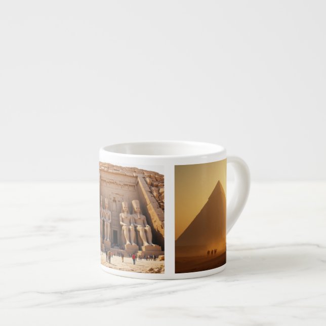 Tasse Expresso Scènes de l'Égypte antique (Devant droit)