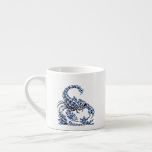 Tasse Expresso Scorpion Cristal d'Argent Collection Luxe ✨