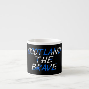 Tasse Expresso Scotland The Brave on Scotland Flag mugcn