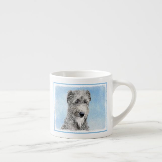 Tasse Expresso Scottish Deerhound Peinture - Cute Original Chien  (Droite)