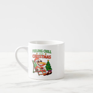 Tasse Expresso Se sentir frais pour Noël Pélican Retro Fêtes