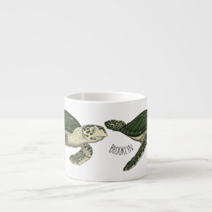 Tasse Expresso Sea turtle cartoon