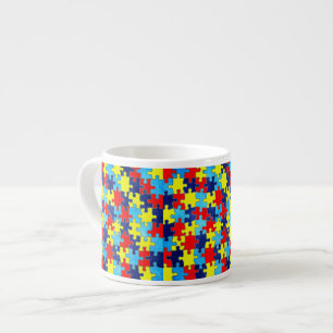 Tasse Expresso Sensibilisation sur l'autisme-Puzzle par Shirley T