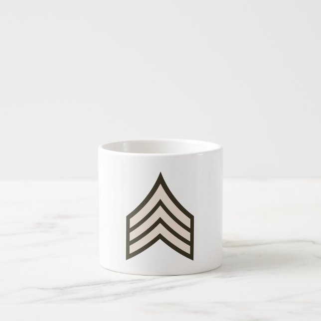 Tasse Expresso Sergent d'armée (Devant)