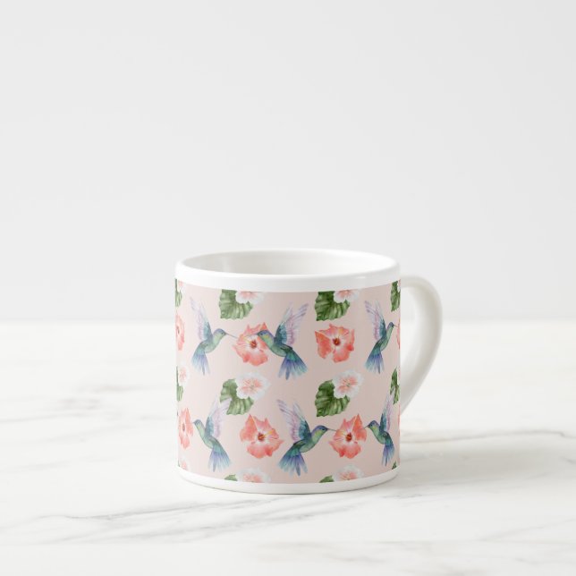 Tasse Expresso Série d'oiseaux tropicaux : Hummingbird Design 4 T (Devant droit)