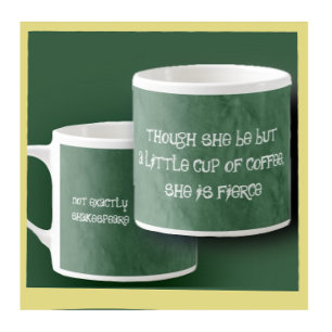 Tasse Expresso Shakespeare vert de forêt