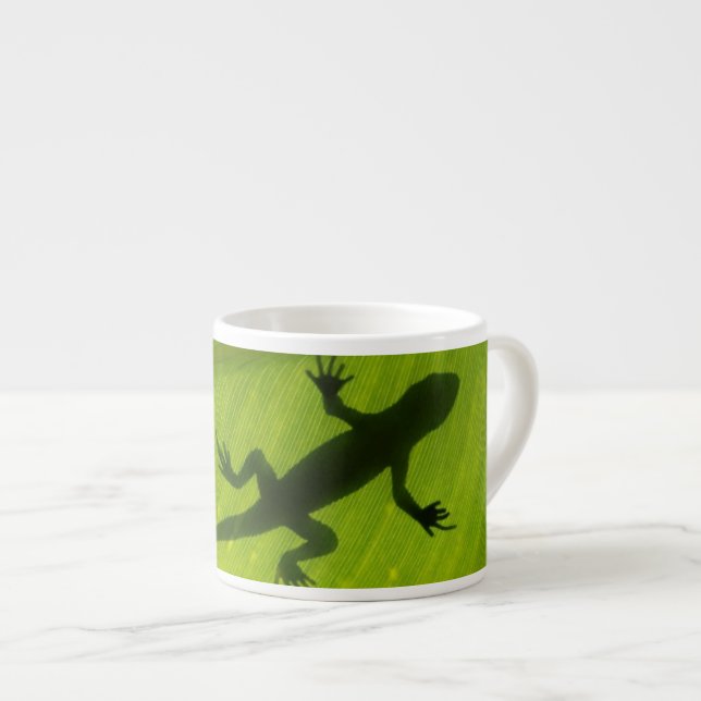 Tasse Expresso Silhouette de Gecko (Devant droit)