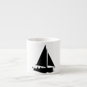 Tasse Expresso Silhouette de voilier