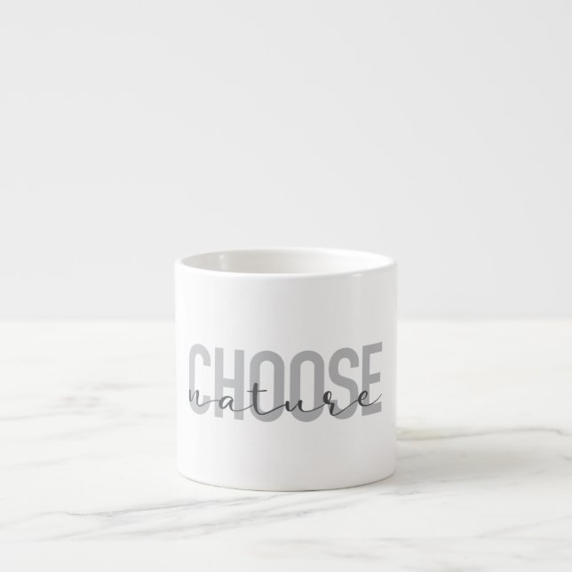 Tasse Expresso Simple, moderne, urbain, design cool Choisir Natur (Devant)