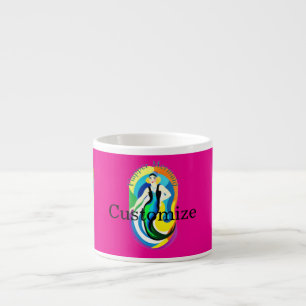 Tasse Expresso Sirène Colorée Flapper Thunder_Cove