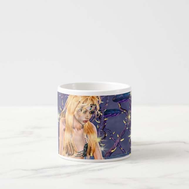 Tasse Expresso Sirène dorée (Devant)