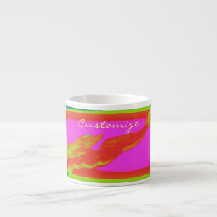 Tasse Expresso sirène rouge Thunder_Cove de natation