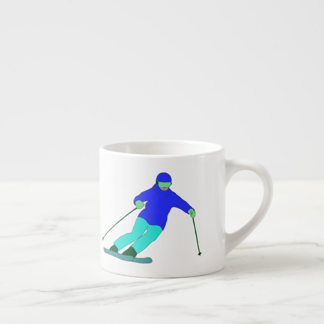 Tasse Expresso Ski de neige (Droite)