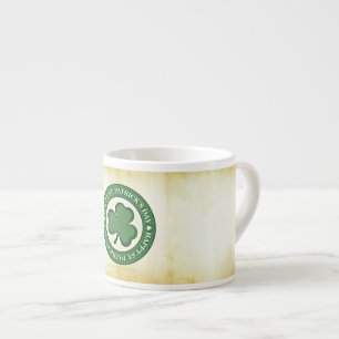Tasse Expresso SlipperyJoe fête la Saint Patrick's Day Iris