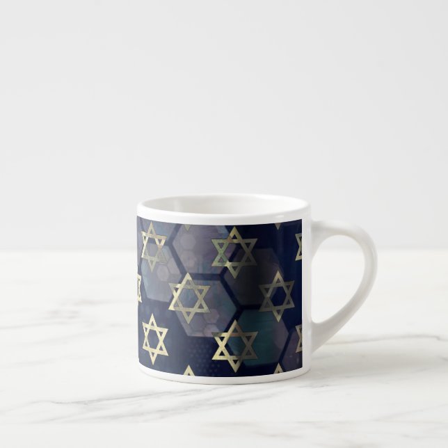 Tasse Expresso SlipperyJoe's Happy Hanoukka multiple Star de Davi (Droite)